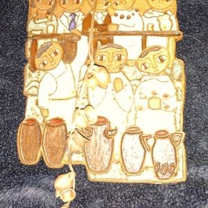 Italian?9X6 pottery tile art picture